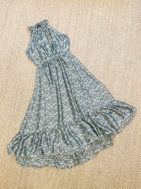 Blue Floral Maxi Dress M/28